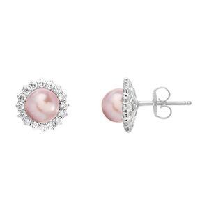 Maui Divers Freshwater Pearl Halo Stud Earrings